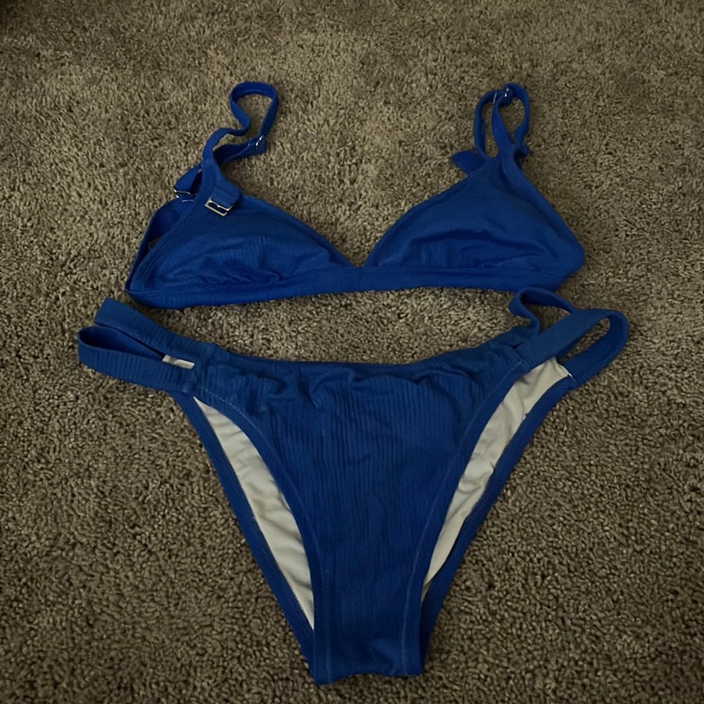 Blue bikini